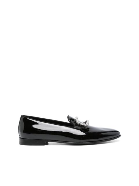 Manolo Blahnik Mario patent-leather loafers