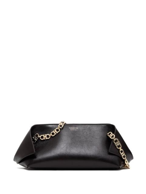 FERRAGAMO Ferragamo Small Folded Chain-link Flap Shoulder Bag