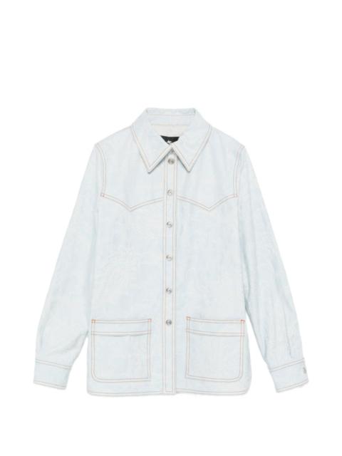 Etro front-pocket paisley-print shirt