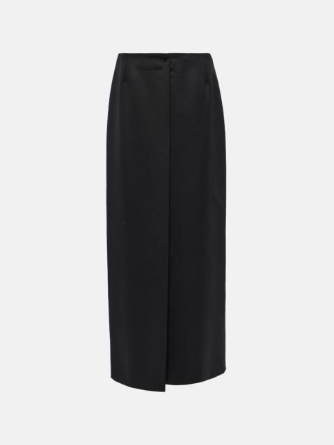 Givenchy Wool and mohair maxi skirt