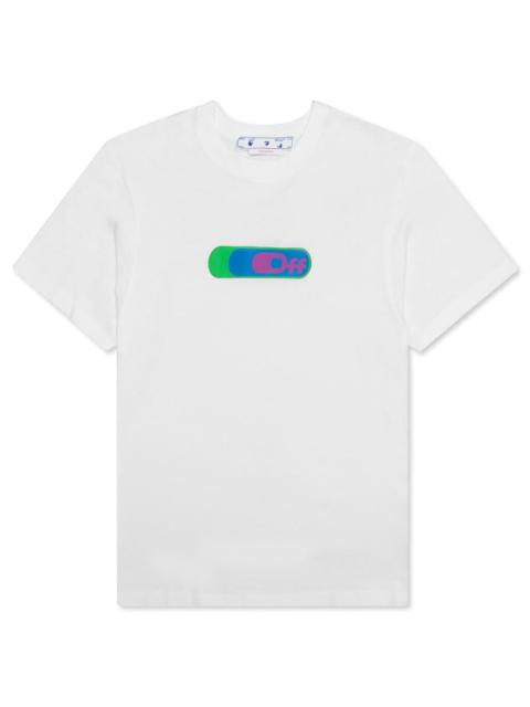 Off-White OFF-WHITE C/O VIRGIL ABLOH HIGH WEED SLIM S/S TEE - WHITE/GREEN