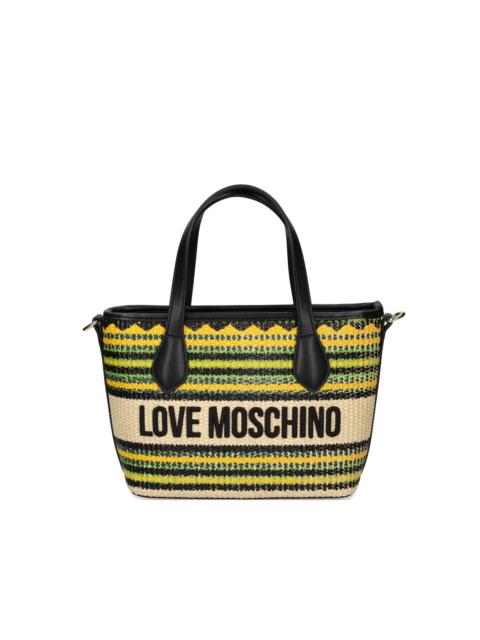 Moschino striped tote bag