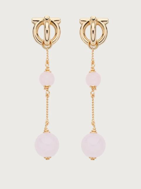 FERRAGAMO 3D GANCINI EARRINGS