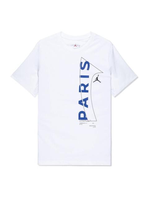Jordan Air Jordan x Paris Saint-Germain Logo T-shirt 'White Game Royal' DM3092-100