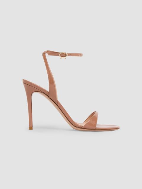 Gianvito Rossi Women's 95MM Patent Leather Sandals - Light Brown