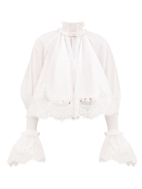 Zimmermann ALCHEMY SHIRRED BLOUSE