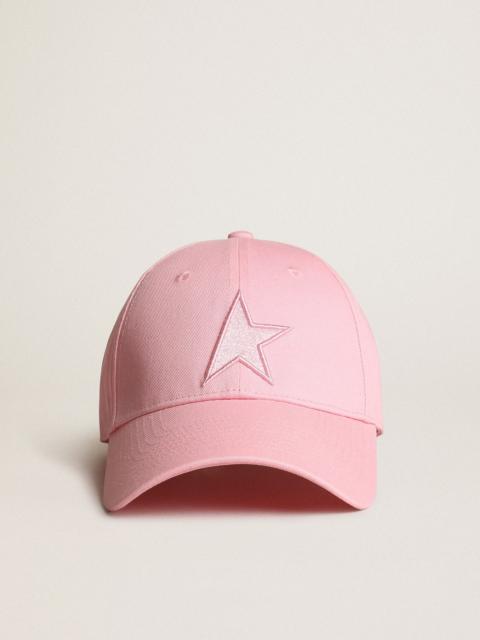 Golden Goose Pink Demos Star Collection baseball cap with tone-on-tone star