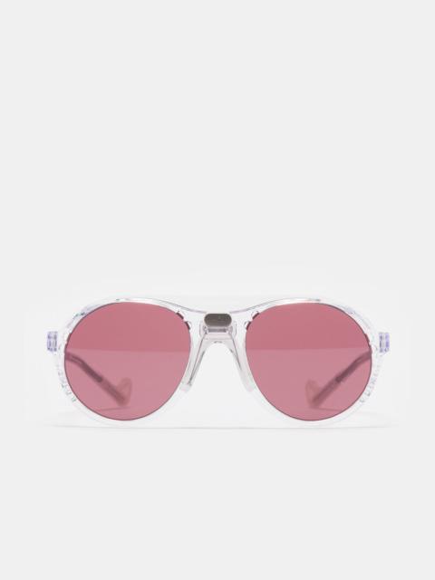 District Vision Kazu Tourer Sunglasses in Transparent/D+ Black Rose
