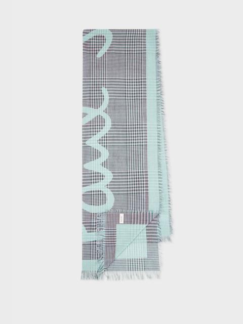 Paul Smith Check Signature Logo Scarf