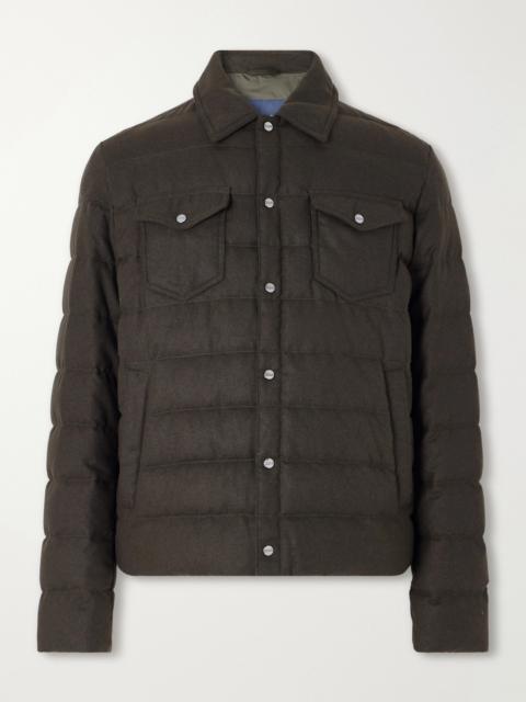 Herno Quilted Flannel Down Jacket