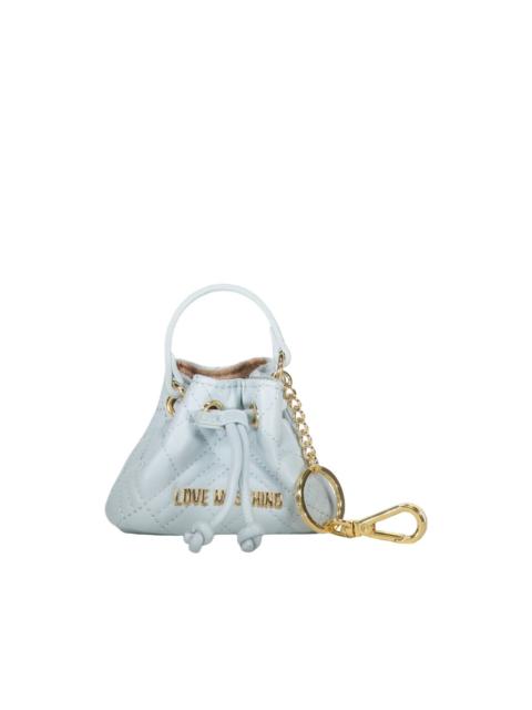 Moschino quilted-bag keyring