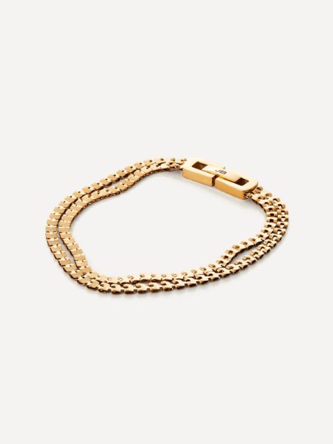 JENNY BIRD 14ct Gold-Plated Double Amalfi Bracelet