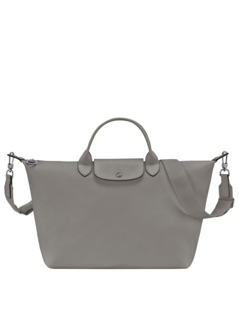 Le Pliage Xtra L Handbag Turtledove - Leather