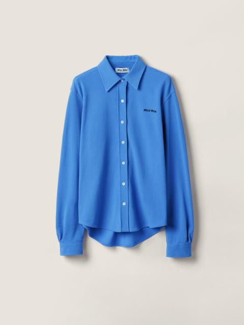 Miu Miu Cotton piqué shirt