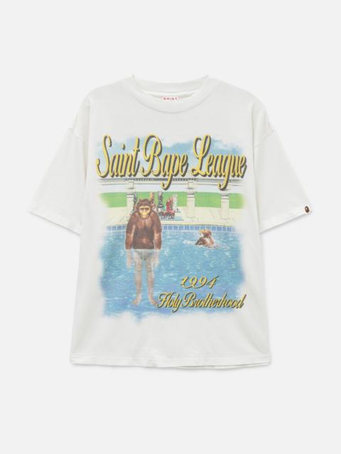 SAINT M×××××× SAINT MICHAEL X BAPE LEAGUE T-SHIRT