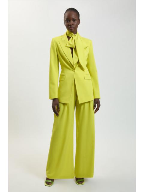 KAREN MILLEN Compact Viscose Wide Leg Tailored Trouser