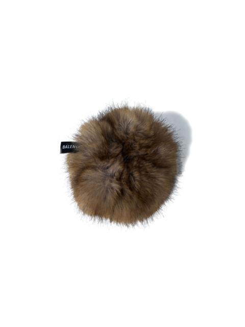 BALENCIAGA Holli faux-fur round scrunchie
