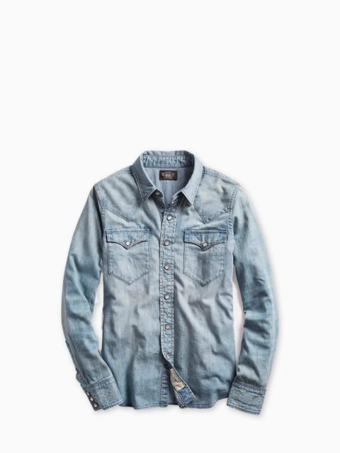 RRL by Ralph Lauren RRL INDIGO DENIM WESTERN SHIRT MEDIUM WASH