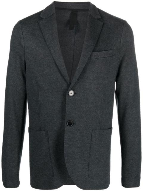 Harris Wharf London virgin-wool single-breasted blazer