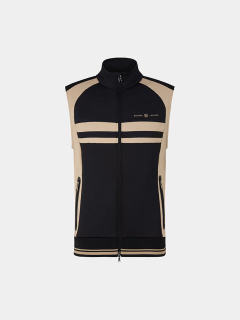 BOGNER Boern Vest in Black/Beige