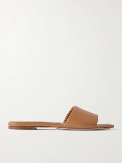 Anna leather slides Brown
