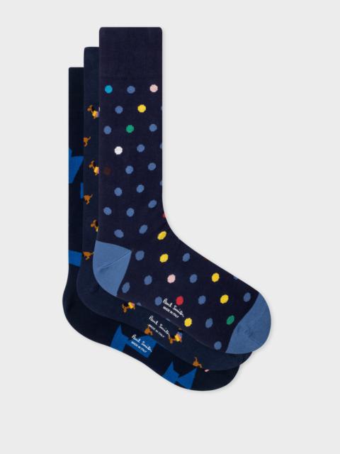Paul Smith Seasonal Pattern Socks Three Pack