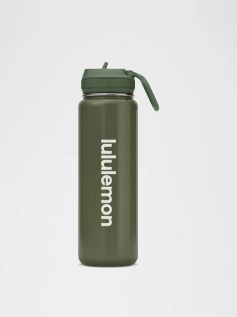 lululemon Back to Life Sport Bottle 24oz Straw Lid *Shine