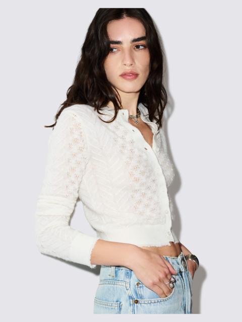 RE/DONE Emma Cardigan - Vintage White