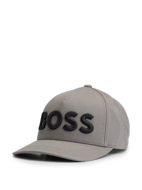 BOSS COTTON-TWILL CAP WITH 3D EMBROIDERED LOGO