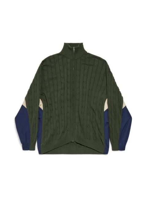 BALENCIAGA Men's Hybrid Jacket in Khaki