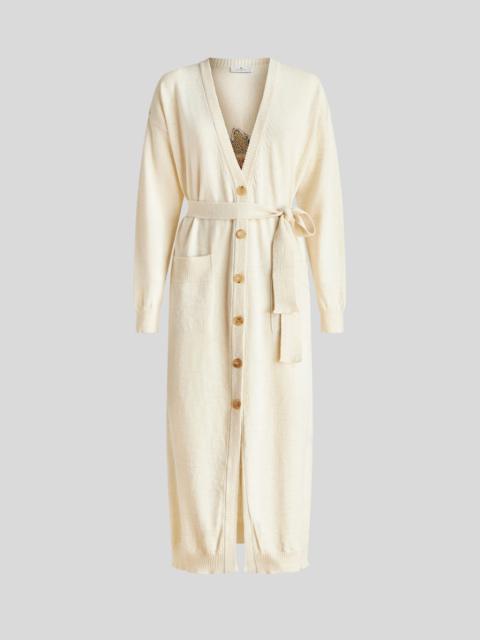 Etro LONG CARDIGAN WITH INTARSIA
