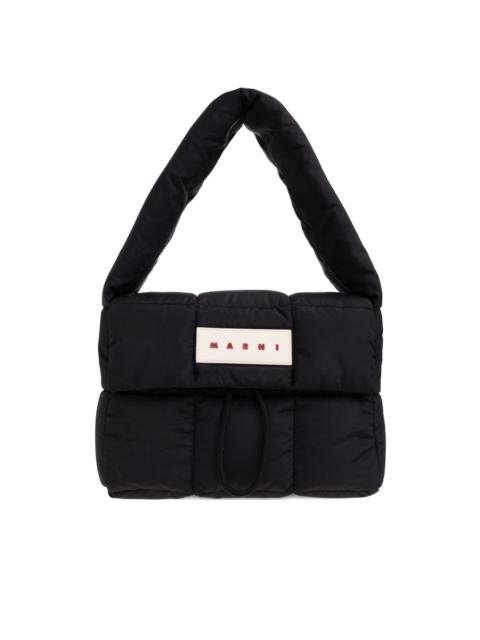 Marni logo-patch shoulder bag