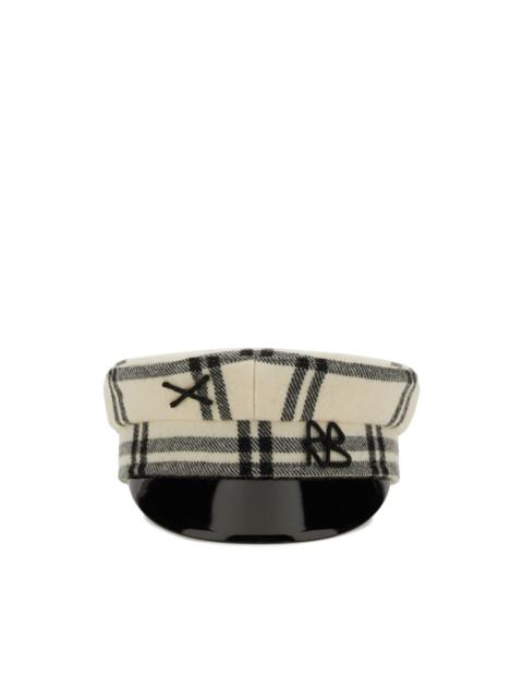 RUSLAN BAGINSKIY checked peaked hat