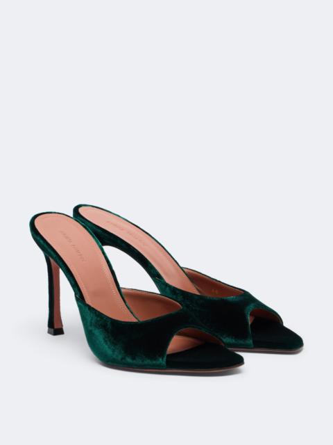 Amina Muaddi Alexa velvet mules