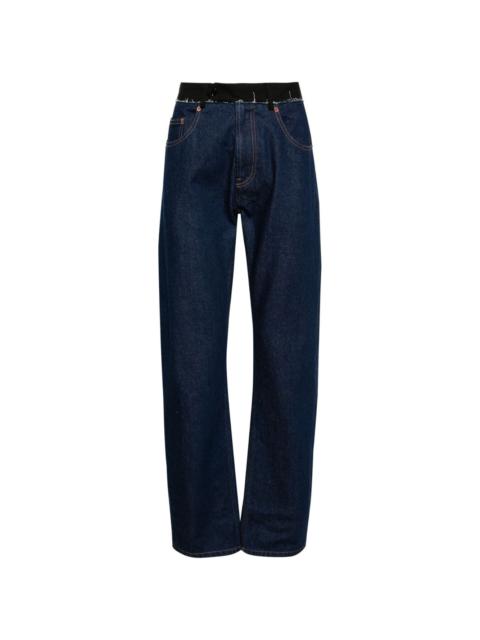 MM6 Maison Margiela mid-rise straight-leg jeans
