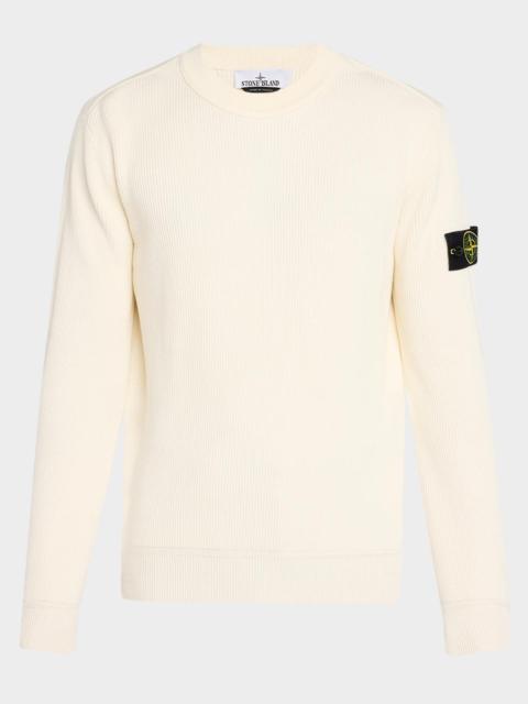 Stone Island Men's Maglieria Cotton Rib Long-Sleeve T-Shirt