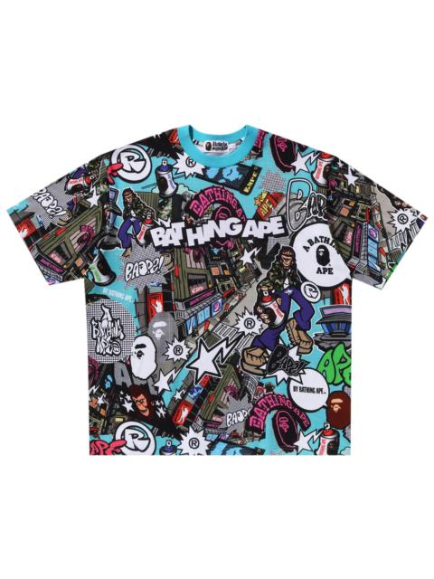 BAPE Comic Art Relaxed Fit Tee 'Multicolor'