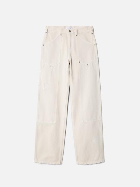 RE/DONE Mid Rise Workwear - Distressed Vintage White