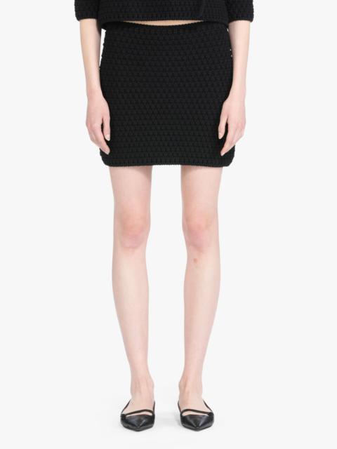 N°21 WAFFLE-KNIT MINI SKIRT