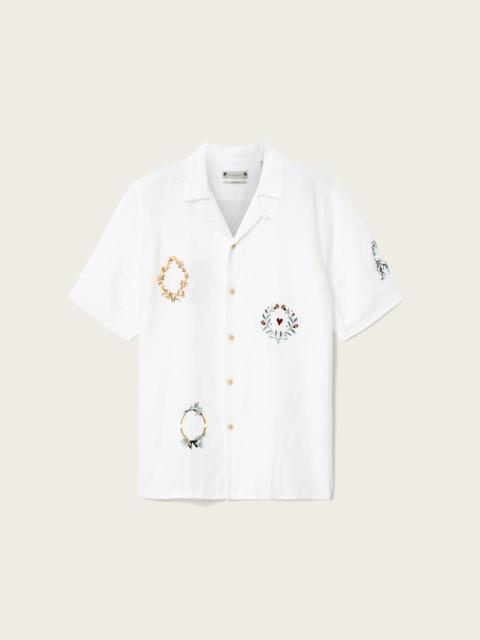 ALLSAINTS DECK LINEN SHORT SLEEVE SHIRT