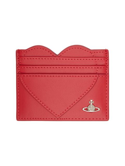 Vivienne Westwood Red Heart Card Holder
