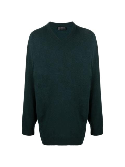 V-neck cashmere jumper