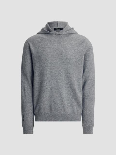 Polo Ralph Lauren Men's Washable Cashmere Knit Hoodie - Metalic Grey Heather