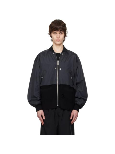 UNDERCOVER Black UC1E4207-2 Bomber Jacket