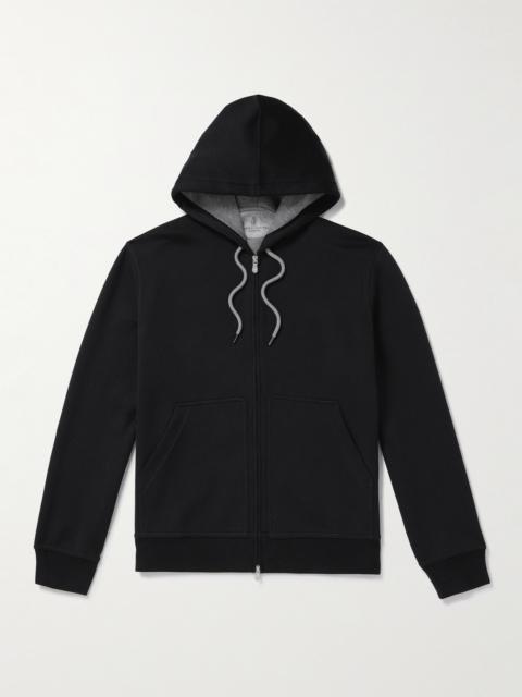 Brunello Cucinelli Cotton-Blend Jersey Zip-Up Hoodie