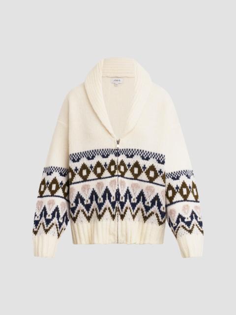 Joe's Jeans Women's The Inga Fair Isle-Style Cardigan - Ecru Multi Fair