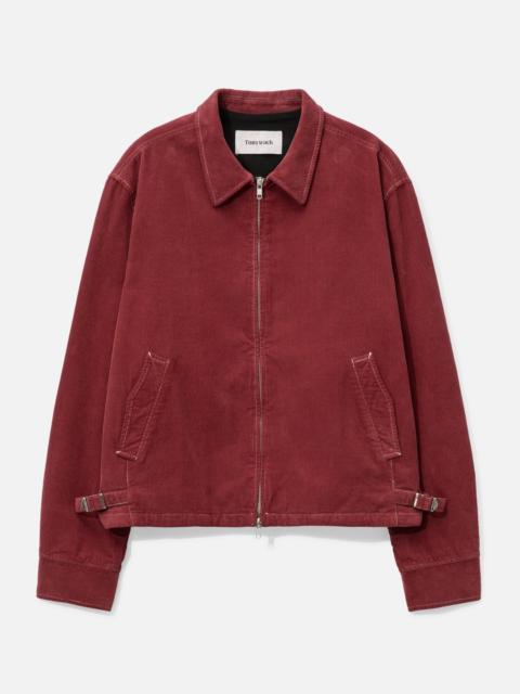 Tonywack GARMENT DYED CORDUROY ZIP JACKET