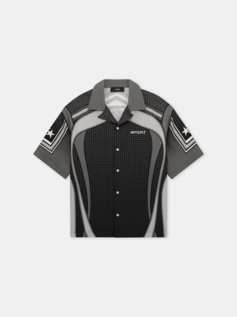 AMIRI SPORT PANEL OVERSIZED CAMP SHIRT