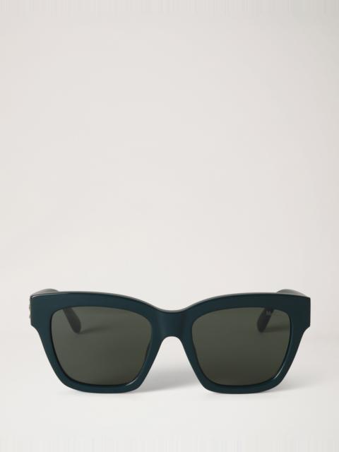 Mulberry Vera Sunglasses Mulberry Green & Tortoiseshell Bio Acetate