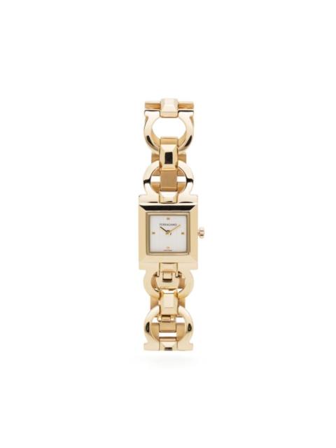 FERRAGAMO Double Gancini square watch